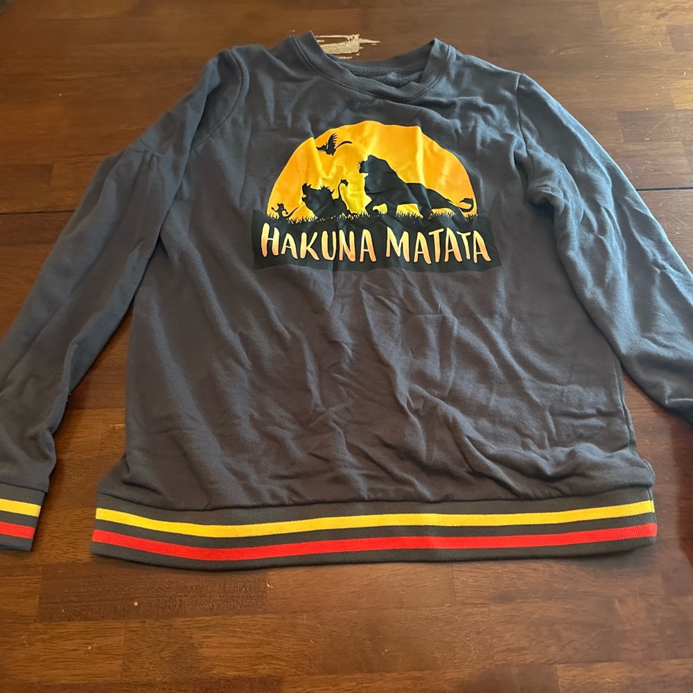 Disney Charcoal and Mustard Sweatshirt
